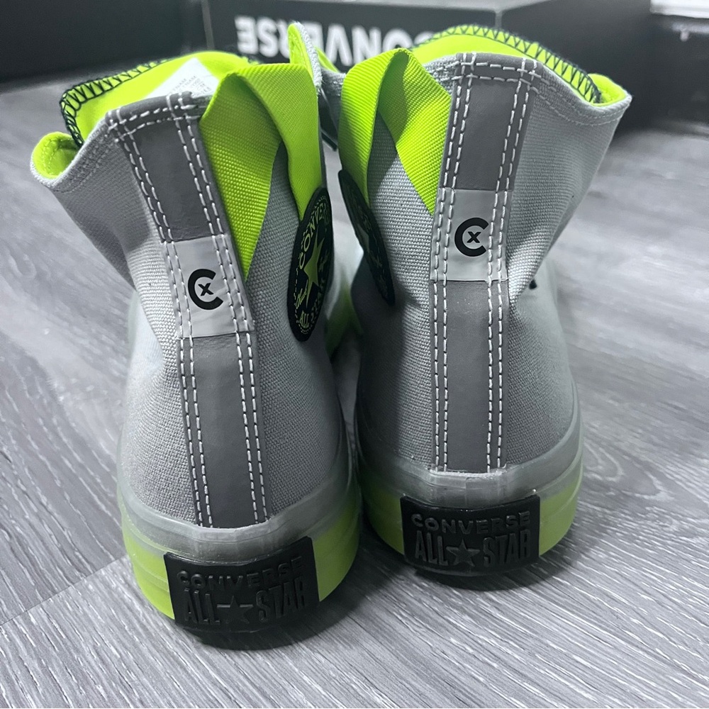 NWT Converse Chuck Taylor All Star High Ash Stone Lime Twist Women's 7.5 - Picture 6 of 13